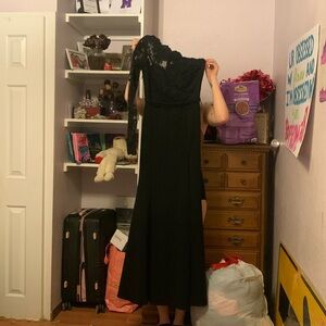 Black prom dress worn 1 time